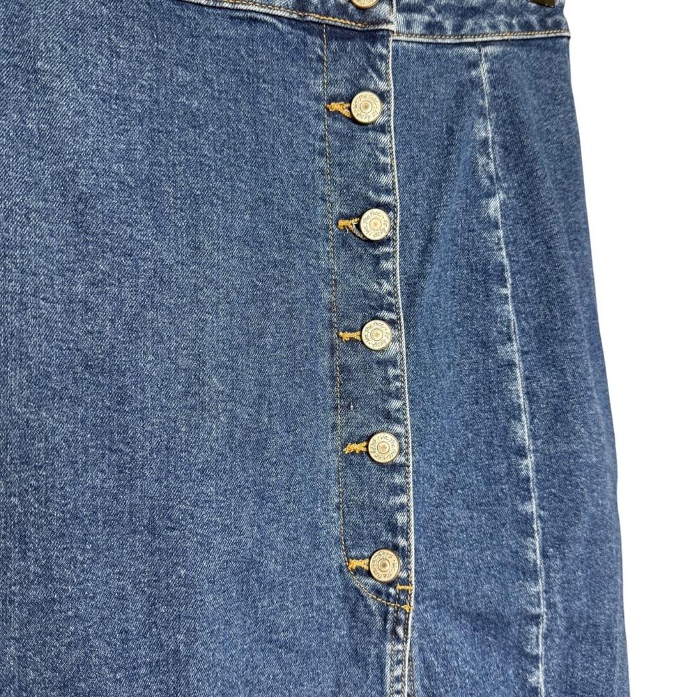 Free People Jasmine Buttoned Denim Midi Skirt - Picture 5 of 10